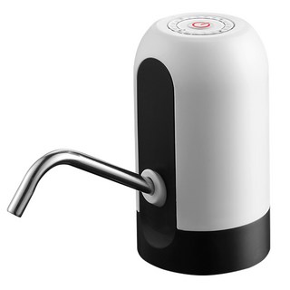 自動抽水器，無線電動抽水泵，一鍵啟動，家用桶裝水抽水神器, 一般款-白, 1個