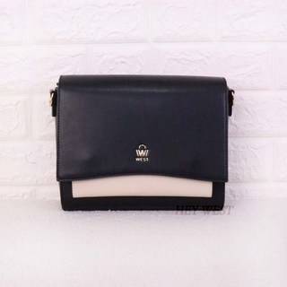 WEST 品牌 肩背包 斜背包 側背包 信封包 禮盒包包 008, 禮盒黑色#008