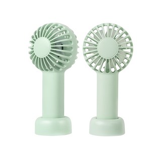 YoYo 3C 手持/桌立兩用 USB充電風扇 輕巧隨身 酷夏聖品, 綠色