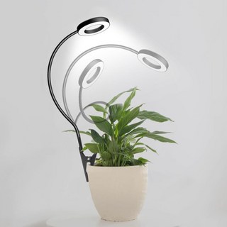 영원가든 코브라 식물 생장 등 자바라 클립 조명 LED, 3개, 화이트