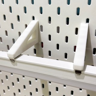 IKEA SKÅDIS洞洞板配件 T5/T8 LED燈管固定座 工作檯燈照明, 白, 1個