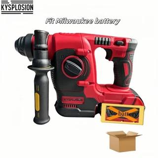 밀워키 18V 배터리용 무선 전기 드릴 브러시리스 로터리 해머 충전식 임팩트 5/8" SDS 전동 공구, [01] NO BATTERY, 1개