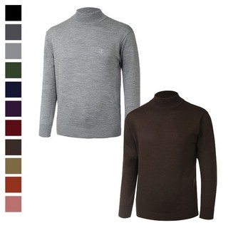 리빌모아 남자 국산 프리미엄 울 반폴라 니트티 GL-KN-121