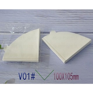 咖啡濾紙 V型濾紙 40入 錐形/扇形濾杯適用 手沖咖啡濾紙, 1個, 白色40入