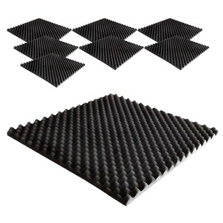 隔音泡棉 50*50*5cm, 8個, 黑色