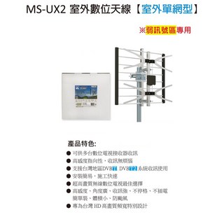 室外數位天線【網狀型】弱訊號區專用 2入優惠組, 1個