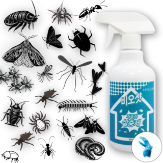 비오샷 빈대 퇴치 바퀴벌레약 개미약 먼지다듬이 권연벌레 좀벌레 지네 파리 퇴치 살충제, 1개, 500ml