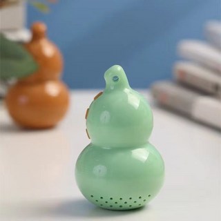 老街口 迷你葫蘆形充電輕便式音樂機隨身聽播放器 內建46首經典音樂 念讀唱歌器, 綠色充電款（46首）一只