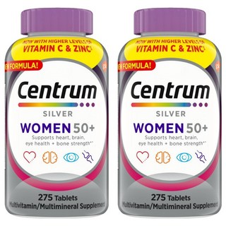 센트룸 실버 우먼 50+ 멀티비타민, 2개, 275정