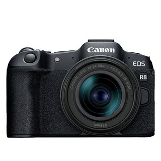 Canon EOS 相機, R8+RF24-50mm鏡頭組,加購原廠裸裝電池
