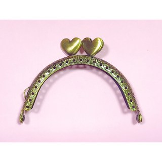 綺綺愛編織 8.5cm 半圓型 口金 壓花 單耳 古銅色 K091, 1個