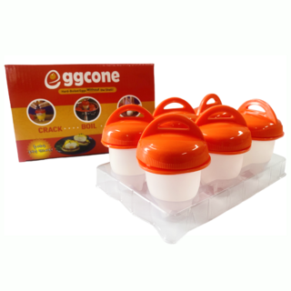 쉽고 빠르고 간편한 계란요리 실리콘찜기 에그콘, 1박스, 19.5cm
