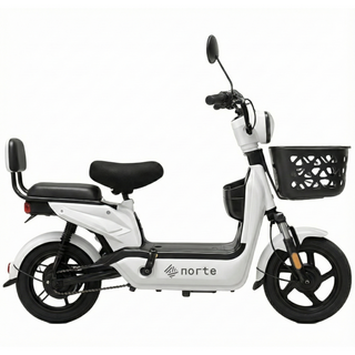 전동 스쿠터 전기 자전거 팻바이크 성인용 출퇴근 미니벨로, 화이트, 스틸