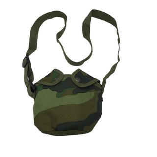 鋁製背帶式懷舊水壺 軍訓老式水壺加包二件套 戶外拓展登山野營裝備 軍綠色復古設計, 1個, 1.5L水壺包（單獨包）