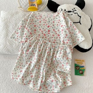 미야미 시어서커 통기성 냉감 편안한 잠옷 파자마 투피스 세트