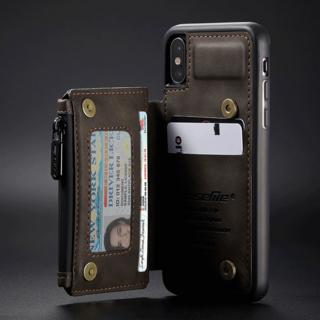 Prosekor 지갑식 가죽 핸드폰 케이스 RFID 블록 기능 탑재