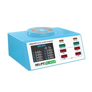 RELIFE RL-309AW 마그네틱 무선 고속 충전 도구 다기능 데스크탑 IP HW SAM 듀얼 QC3.0, 01 01 RL-309AW, 02 02 220V, 01 110V