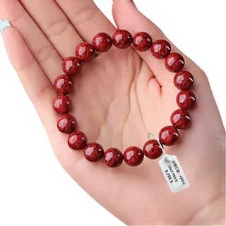 시미사 보석세상 특염주 천연 경면주사 99% 좋은기운 금전운 자금사 액운퇴치 팔찌 행운 염주 불교 팔찌+선물상자