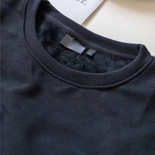 OPB 銀狐絨 大學T 保暖上衣 親膚 牛奶絨 內刷毛 高磅 硬挺 長袖 寬鬆 男女