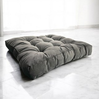 특대형방석 65cm 두꺼운 방석 등받이 의자 명상방석 쇼파 절방석 기도방석 큰방석, 65챠콜