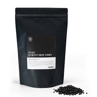 호환 멋진공간 스마트카라 루펜 에코체 휴렉 블레이드 x 신일 에코 블루벤트 무무 쿠쿠 한일 음식물 처리기 활성탄 리필 교체 필터 1000g, 1개