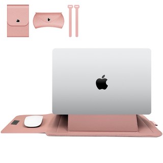 노트북 세로 파우치 가방, 1개, 핑크