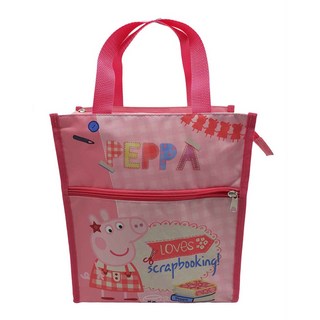 佩佩豬直式補習袋(黃粉)【台灣正版現貨】