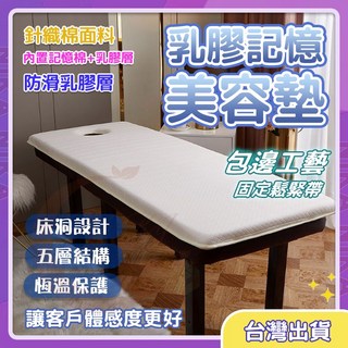 NIKA 美容床床墊 美容乳膠床墊 軟硬適中推拿按摩理療墊 可折疊加厚帶洞 SPA按摩墊 6公分厚, 一片式床單/灰色,（185×70cm)帶洞速暖無靜電, 6cm