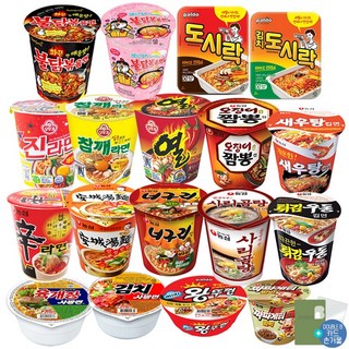 더블비 컵라면 18종 (육사발+김치사발+신+범벅+안성+너구리+오짬+튀김+새우+사리+진매+열+참깨+불닭+까르보+도시락+김치도시락+미니왕)+더블비카드거울, 3세트