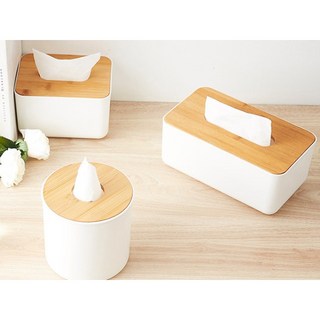 우드 인테리어 두루마리휴지 사각 티슈케이스, 1개