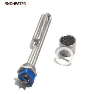 DN25 1KW 스레드 파이프 5KW 온수기 태양열 120V 접이식 인치 스테인레스 가열 5KW SNDHEATER 2KW 스틸 요소 3KW 240V BSP, 1KW 180mmL 304SS, with Internal Nut