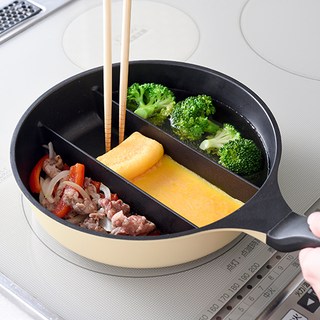 아네스트 3구 프라이팬 트리플 에그 프라이팬 나눔후라이팬 신상품 계란말이팬 3칸팬, 1개, 21cm