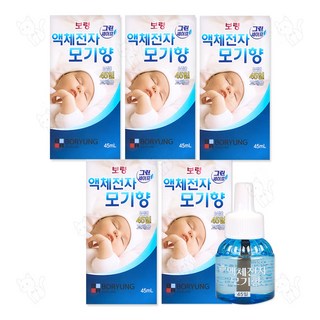 해호 보령 그린세이프 액체모기향 45일 리필, 45ml, 5개