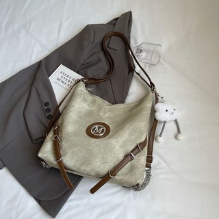 超值 包包 軟皮慵懶風託特包水桶包2024秋季新款百搭單肩包大容量通懃雙肩包