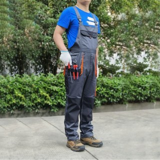 台灣發貨 工裝吊帶褲吊帶褲 背帶褲 王婆瓜多口袋工裝褲弔帶直筒背帶褲戶外工作褲耐磨寬鬆連體服夏季牛仔吊帶褲 背帶褲工作服