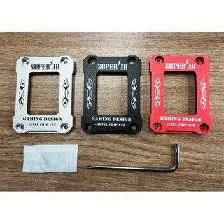 優惠2周 intel cpu 12.13代1700&1800防折彎金屬 鋁cnc噴砂陽極處理 高級蓋板, 黑色, 1個