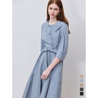 [브랜드정품] 쉬즈미스 고퀄러티 에디션 빅 카라 벨티드 원피스 택가격 358000원 _P392595399 간절기