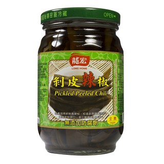 龍宏 剝皮辣椒 (全素), 440g, 1瓶