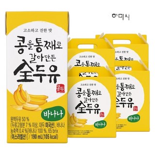 한미콩을 통째로 갈아만든 전두유 바나나 190ml 64팩, 64개