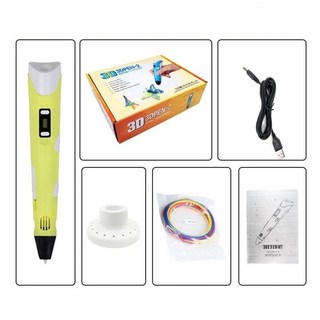 3D列印筆 3D筆 立體筆 3D打印筆 3D立體筆 打印筆 3d打印筆耗材 列印筆 3D筆線材, 3D列印筆-黃色(超商/店到店最多14盒