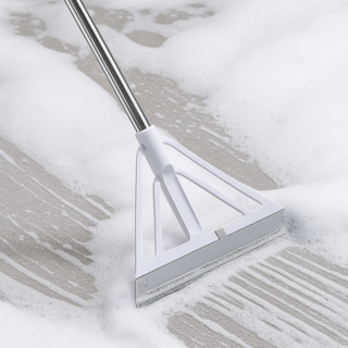 무루어 다용도 실리콘 스쿼지 먼지제거 빗자루, 그레이, 1개