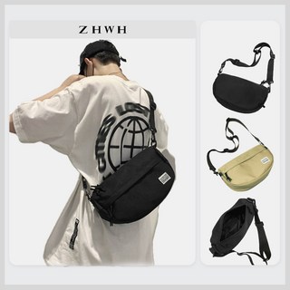 ZHWH 郵差包 簡約側背包 旅行包 斜背包 男包 斜跨包 隨身小包 輕巧耐用, 卡其色
