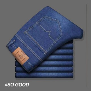 彈性牛仔褲 直筒寬松休閑褲 丹寧牛仔褲 牛仔褲男 工作褲