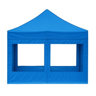 리브포어스 벨크로타입 접이식 캐노피 천막+프레임+바람막이(일반/투명), 블루, [벨크로]지붕+프레임+투명4면바람막이4면, 2mx2m