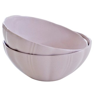 로얄포드 오븐 전자레인지 식기세척기 사용 가능 코지 면기 그릇 세트, 1세트, 코지 핑크 2P