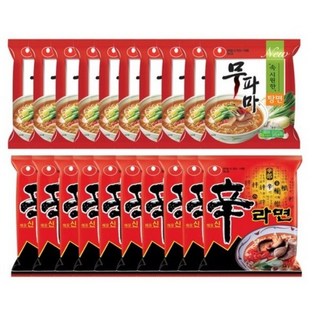봉지)농심무파마 10개 + 봉지)농심신라면 10개, 20개