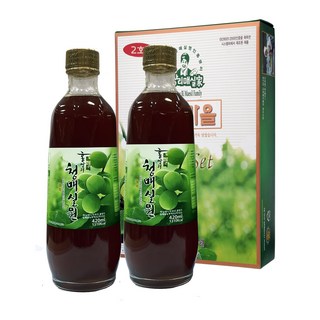 홍쌍리 청매실원 매실청 매실진액 발효매실, 420ml, 2개