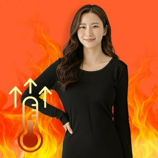 본시크 여성용 프리미엄 기모 발열내의 세트