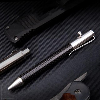 다기능 호신 펜 새로운 F16 탄소 섬유 자기 방어 전술 볼트 스위치 비상 유리 차단기 야외 생존 EDC 도구 크리스마스 선물, 한개옵션0