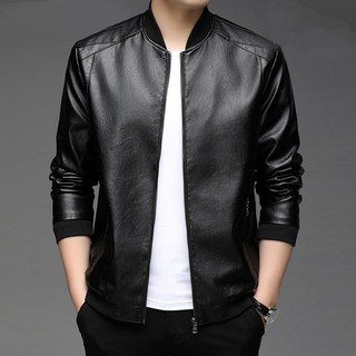 킹앤조이 보아르 라이더 블루종 레자 자켓